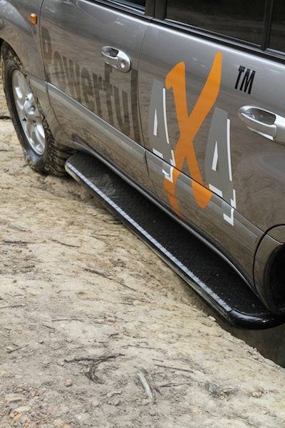 Rockarmor Steel Rockslider Side Steps - Toyota Landcruiser Fj100 Series Ifs 1998-2007
