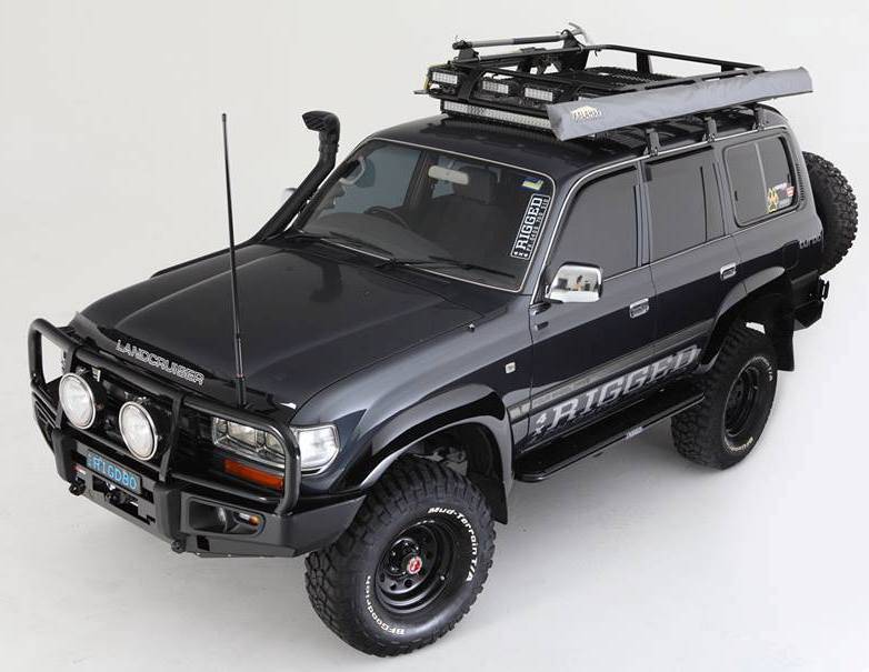 Rockarmor Steel Rockslider Side Steps - Toyota Landcruiser Fj80 1990-1997