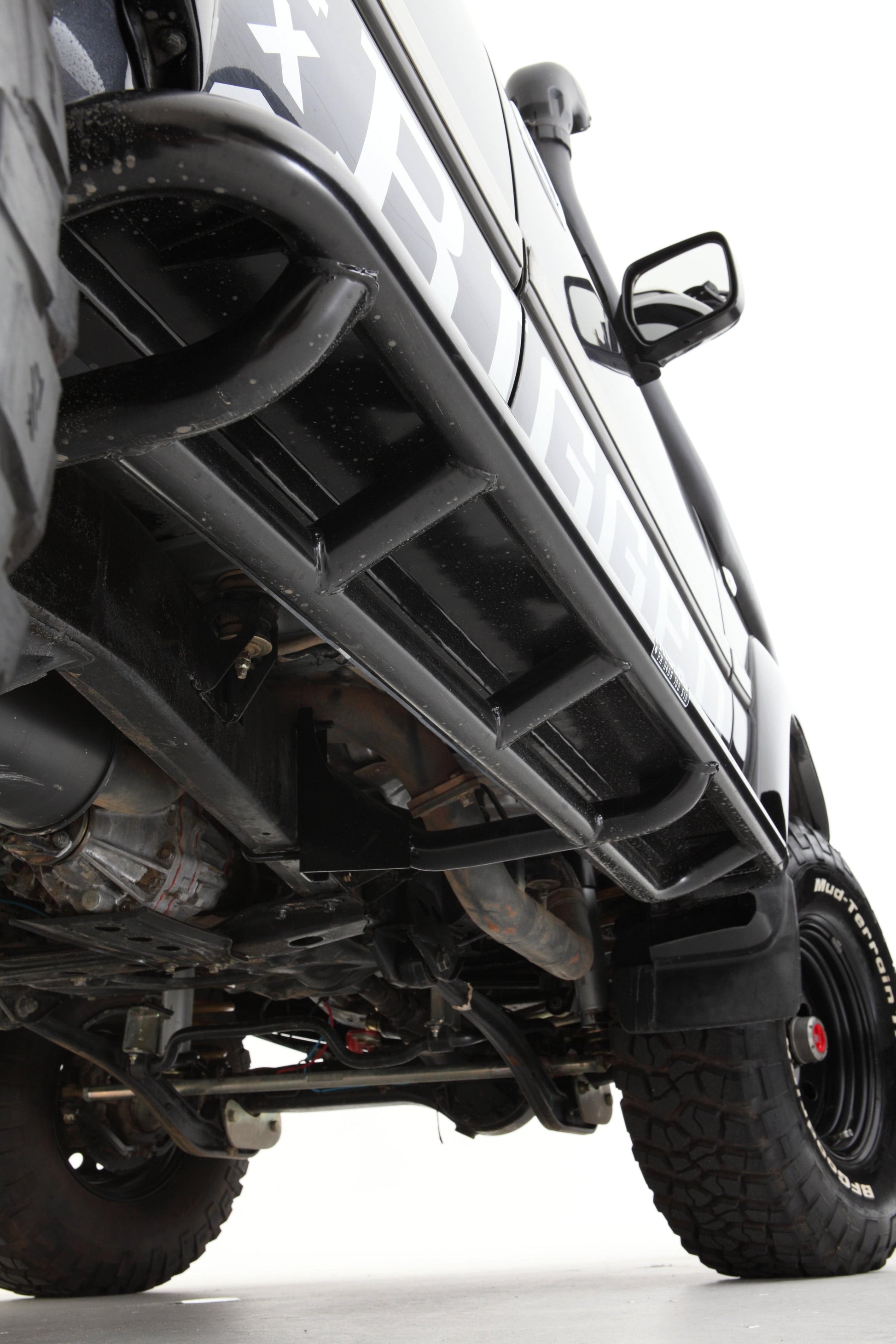 Rockarmor Steel Rockslider Side Steps - Toyota Landcruiser Fj80 1990-1997