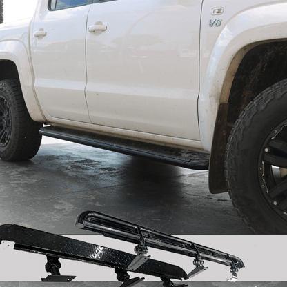 Rockarmor Steel Rockslider Side Steps - Vw Amorok 2010 To Current