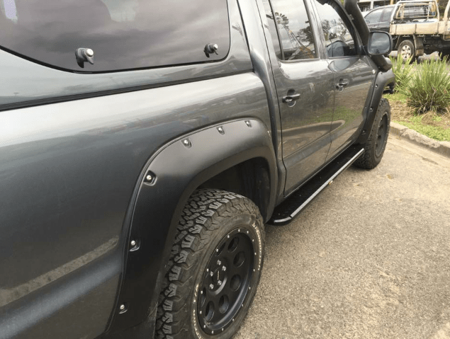 Rockarmor Steel Rockslider Side Steps - Vw Amorok 2010 To Current