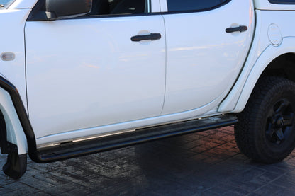 Rockarmor Steel Rockslider Side Steps - Mitsubishii Triton ML/MN 2006 - 2015