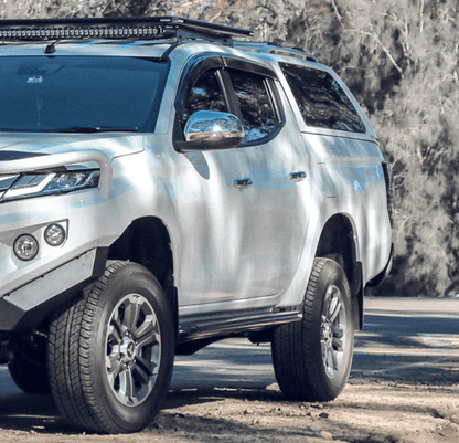 Rockarmor Steel Rockslider Side Steps To Suit Mitsubishi Triton Ml/Mn 2006+ Dual Cab
