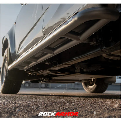 Rockarmor Steel Rockslider Side Steps To Suit Mazda Bt50 Dual Cab/Extra Cab 2012-2020
