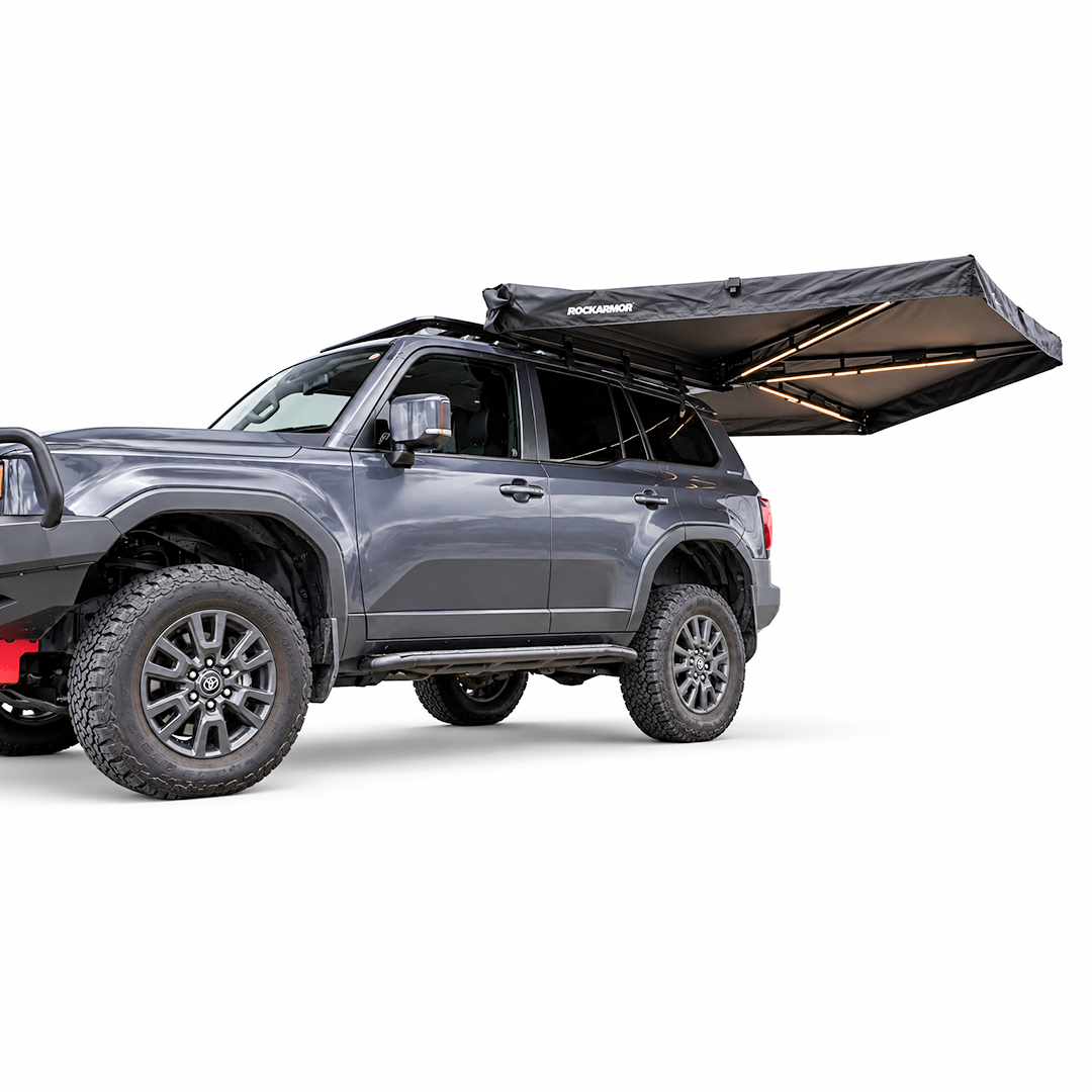 Rockarmor 270 Shorty Free Standing Awning With Built-In Lighting