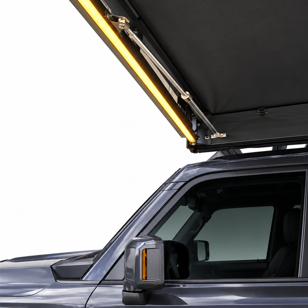 Rockarmor 270 Shorty Free Standing Awning With Built-In Lighting