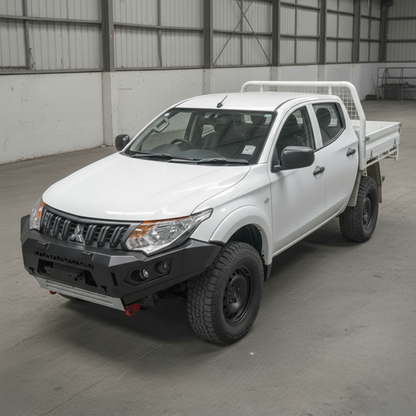 Rockarmor Gt Steel Hoopless Bullbar Combo Pack - Mitsubishi Mr Triton