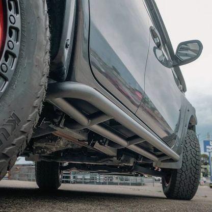 Rockarmor Steel Rockslider Side Steps To Suit Mitsubishi Triton Ml/Mn 2006+ Dual Cab